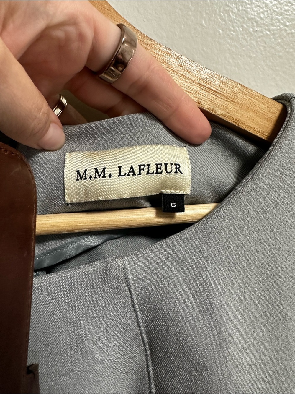 M.M. LaFleur Classic Gray blue Dress